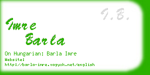 imre barla business card